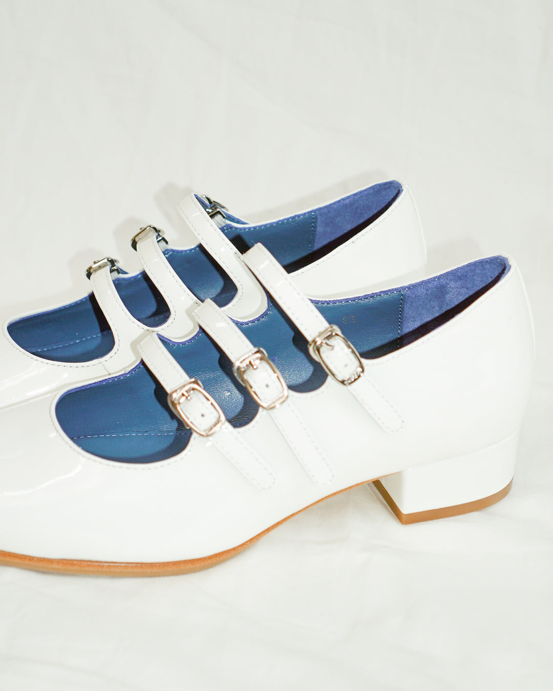 Charlotte White Patent Leather