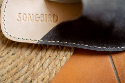 Suede Slip-on Sandals
